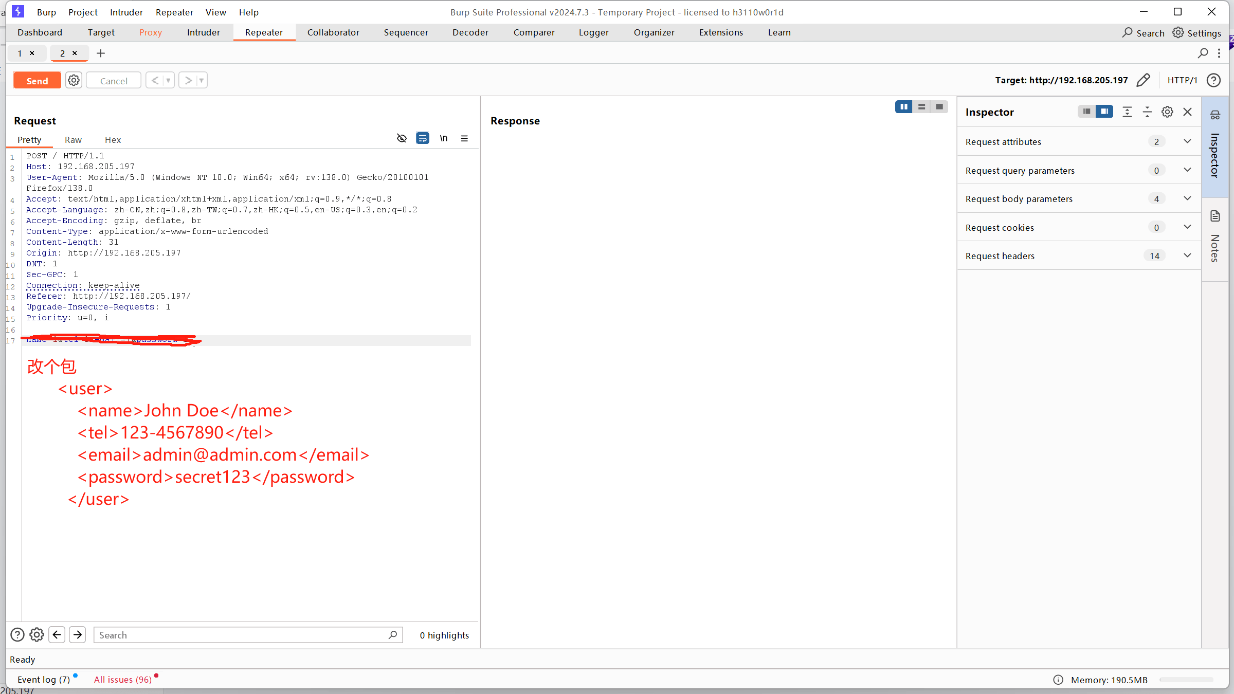 Web Registration Page